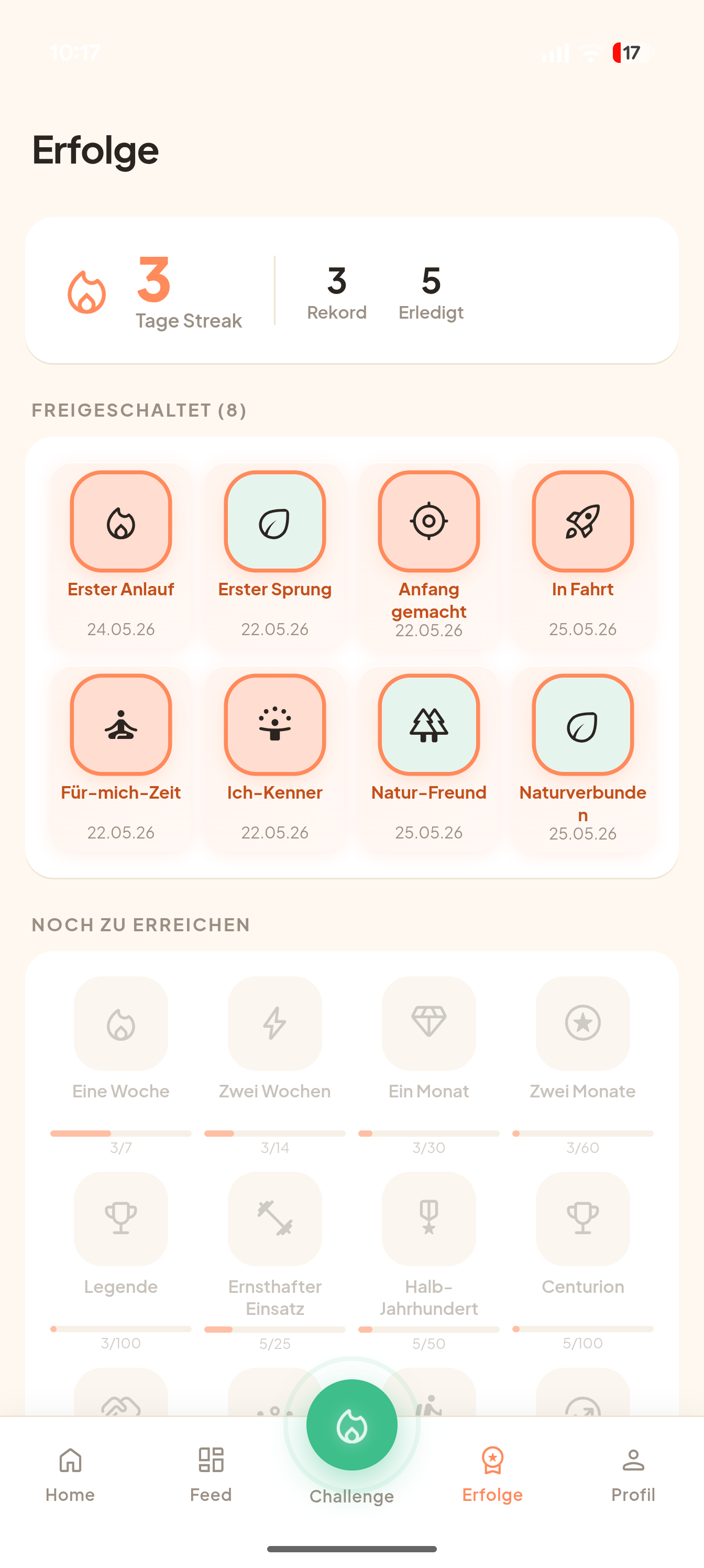 Leaply App - Erfolge